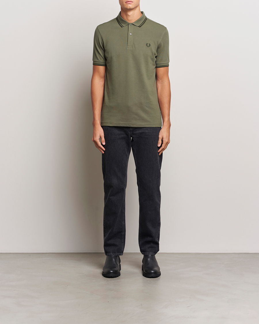 Herren | Poloshirts | Fred Perry | Twin Tipped Shirt Laurel Green