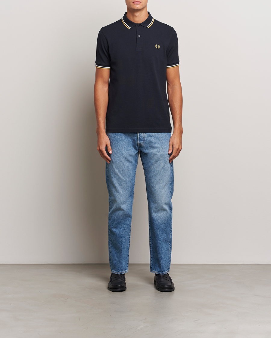 Herren | Poloshirts | Fred Perry | Twin Tipped Shirt Navy