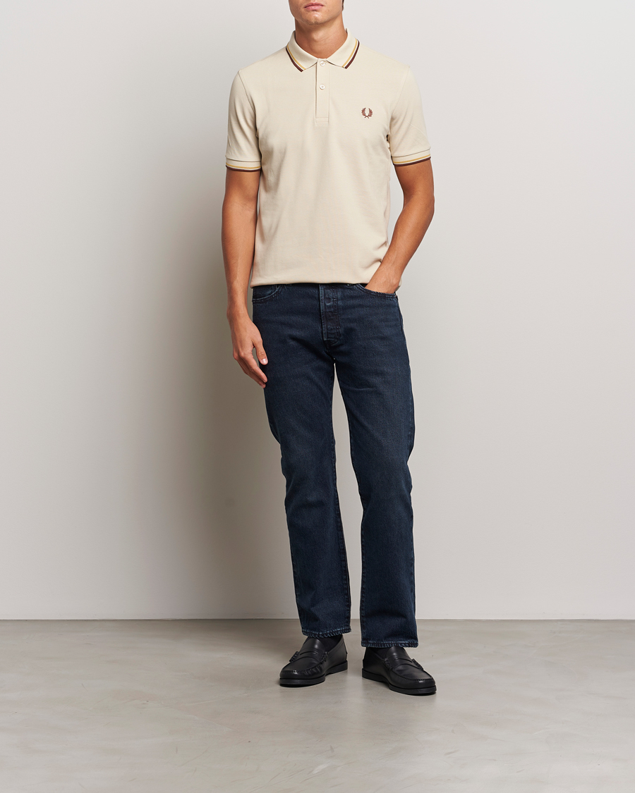 Herren | Poloshirts | Fred Perry | Twin Tipped Shirt Oatmeal