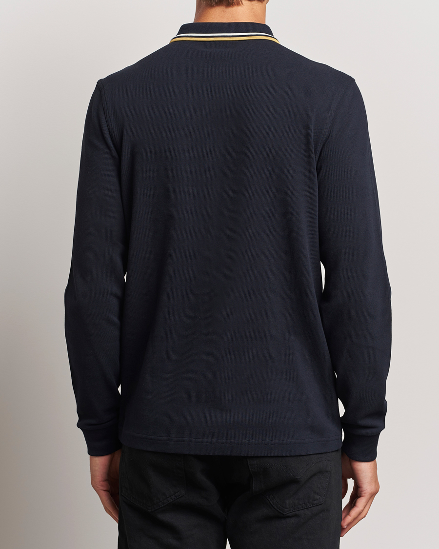 Herren | Pullover | Fred Perry | Twin Tipped Long Sleeve Polo Shirt Navy