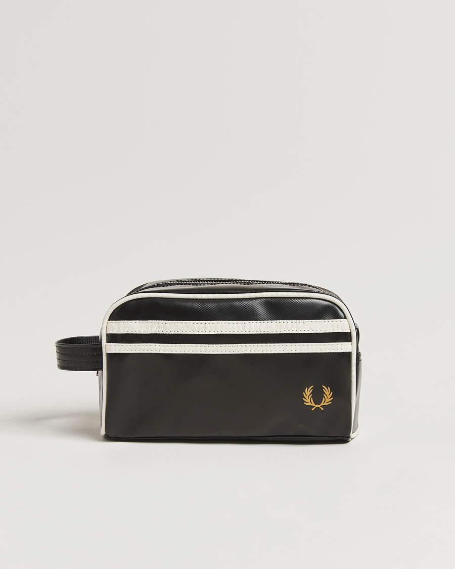 Herren | Fred Perry Classic Washbag Black/Ecru | Fred Perry | Classic Washbag Black/Ecru