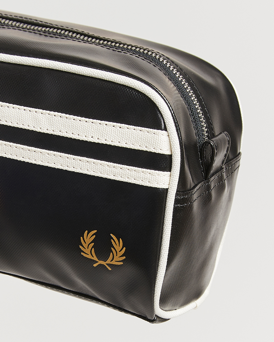 Herren | Fred Perry Classic Washbag Black/Ecru | Fred Perry | Classic Washbag Black/Ecru