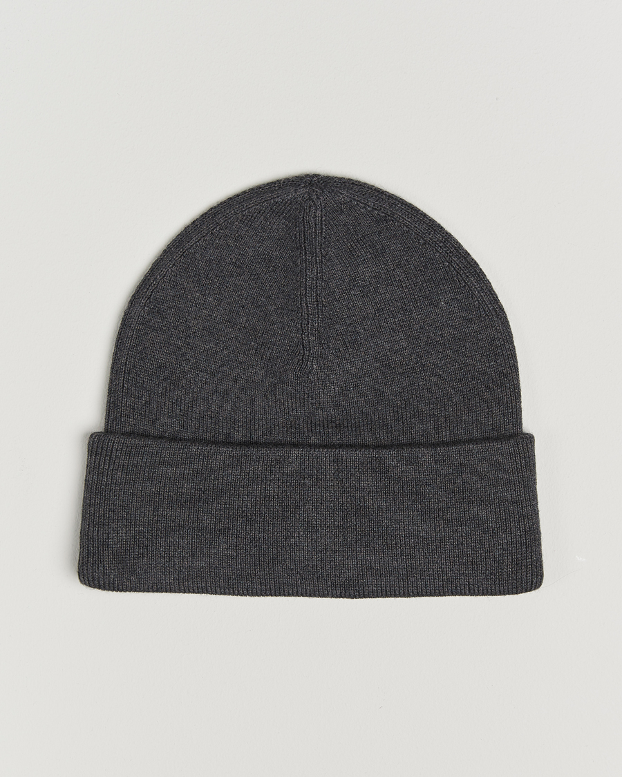 Herren | Fred Perry Merino Wool Beanie Dark Grey Marl | Fred Perry | Merino Wool Beanie Dark Grey Marl
