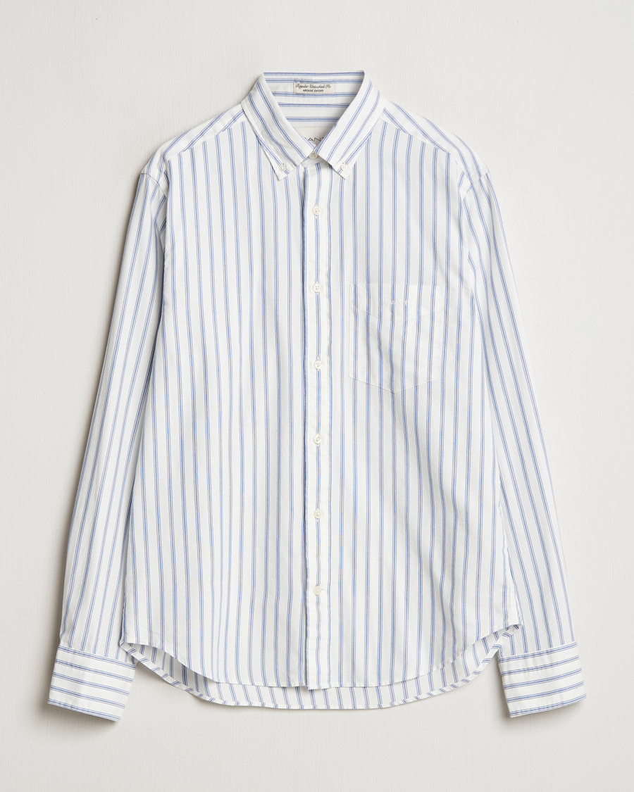 Herren | Hemden | GANT | Archive Oxford Stripe Shirt Egg Shell