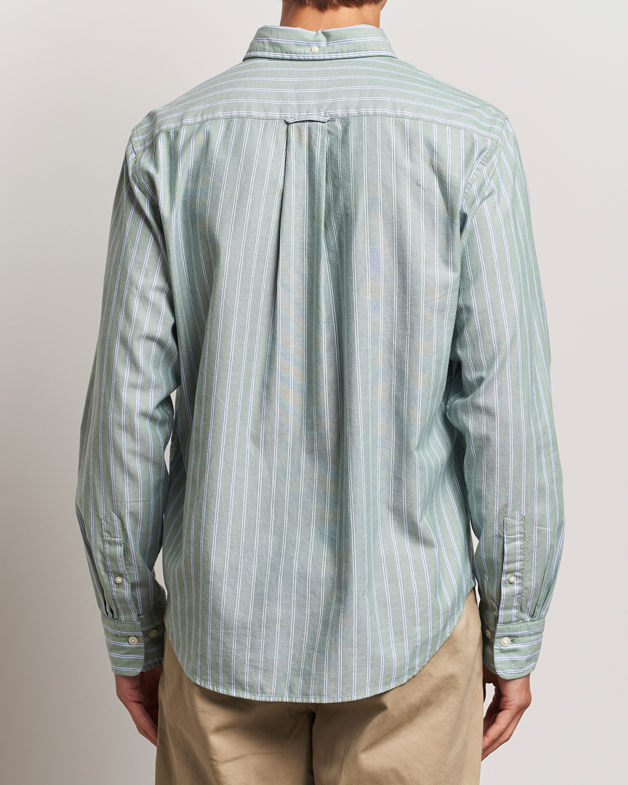 Herren | Hemden | GANT | Archive Oxford Stripe Shirt Dry Forest