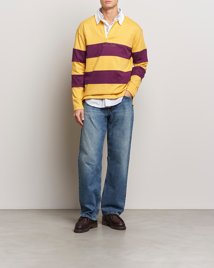 Herren | Pullover | GANT | Block Stripe Heavy Rugger Faded Sunset