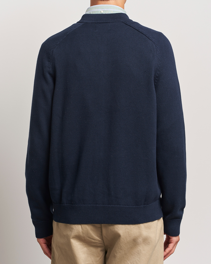 Herren | Pullover | GANT | Casual Cotton Bomber Cardigan Evening Blue