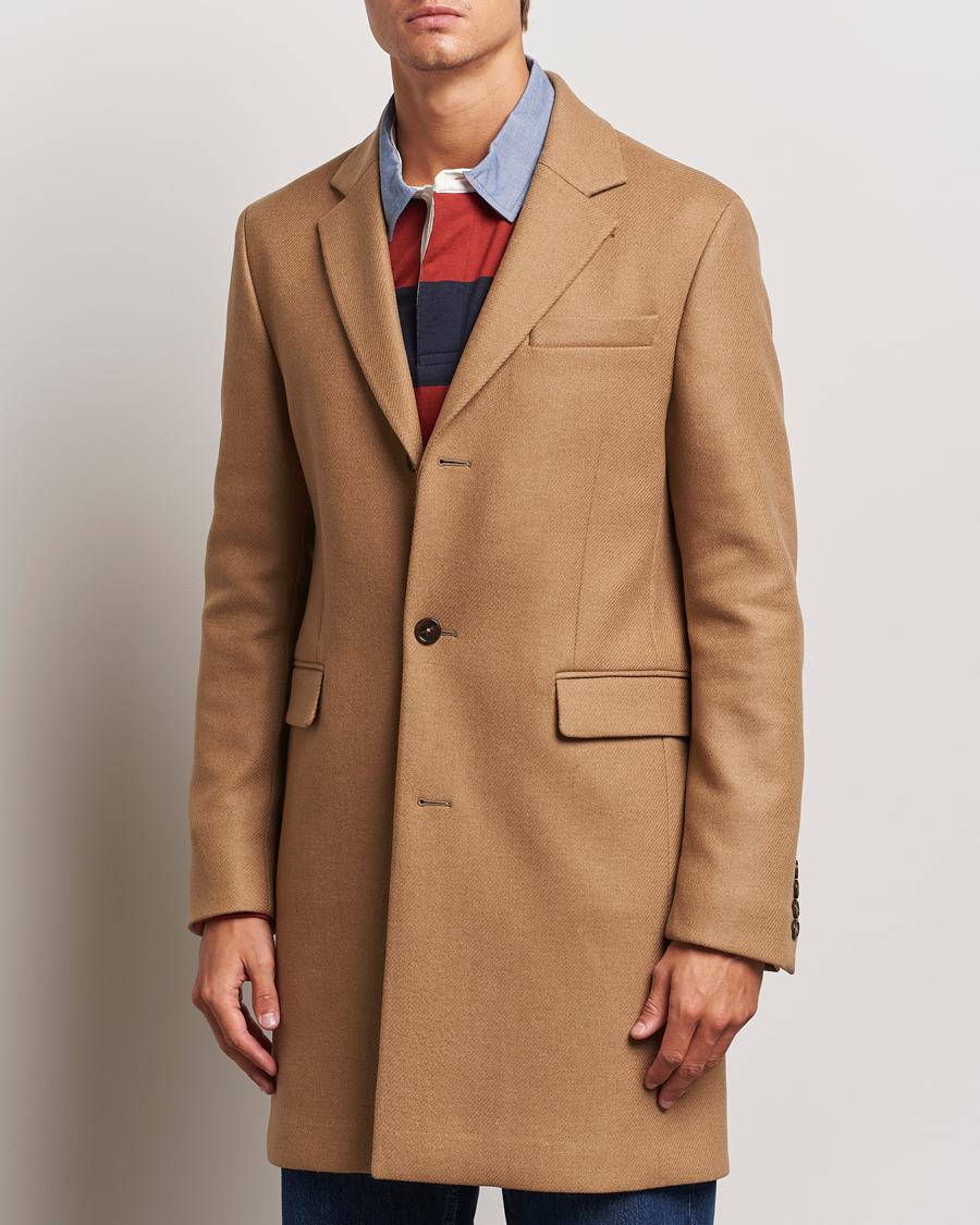 Herren | Jacken | GANT | Classic Wool Coat Mustard Beige