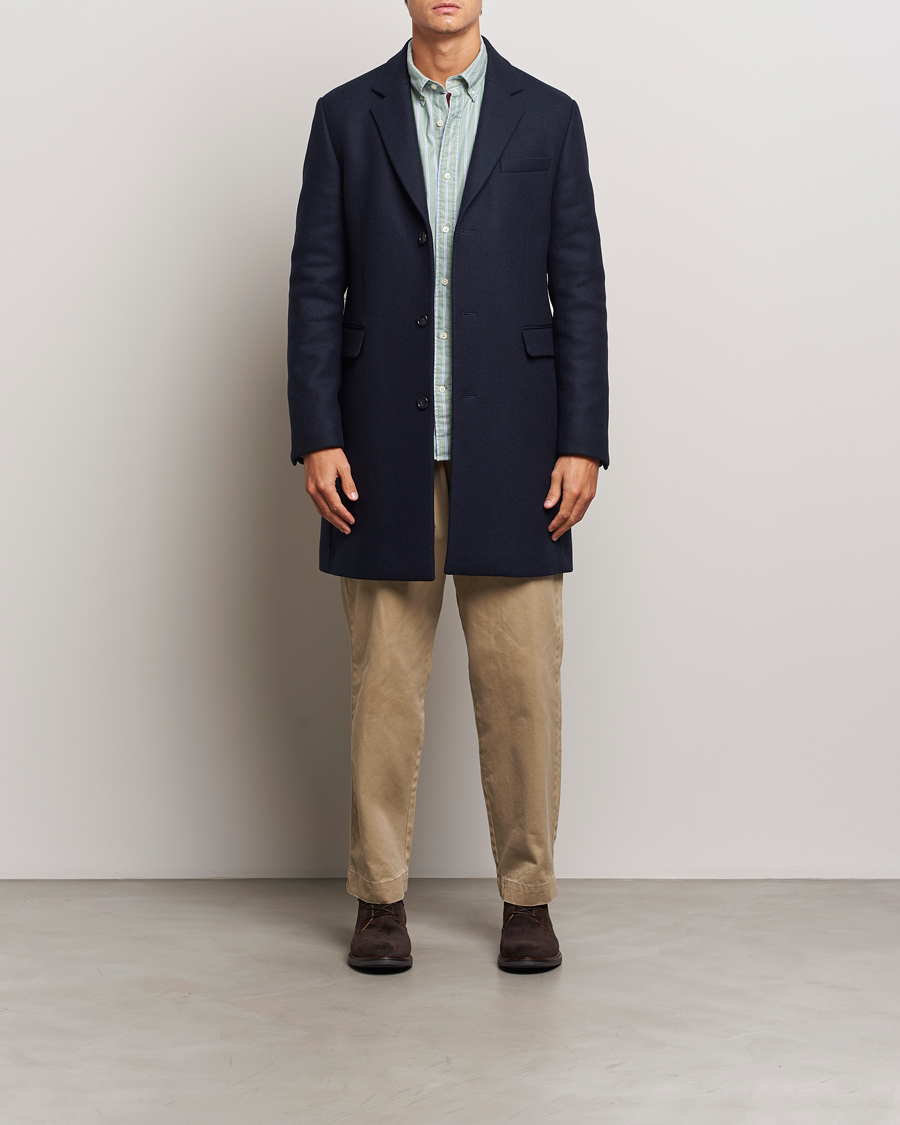 Herren | Jacken | GANT | Classic Wool Coat Night Blue