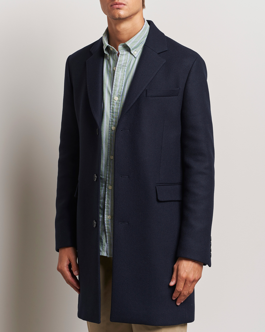 Herren | Jacken | GANT | Classic Wool Coat Night Blue