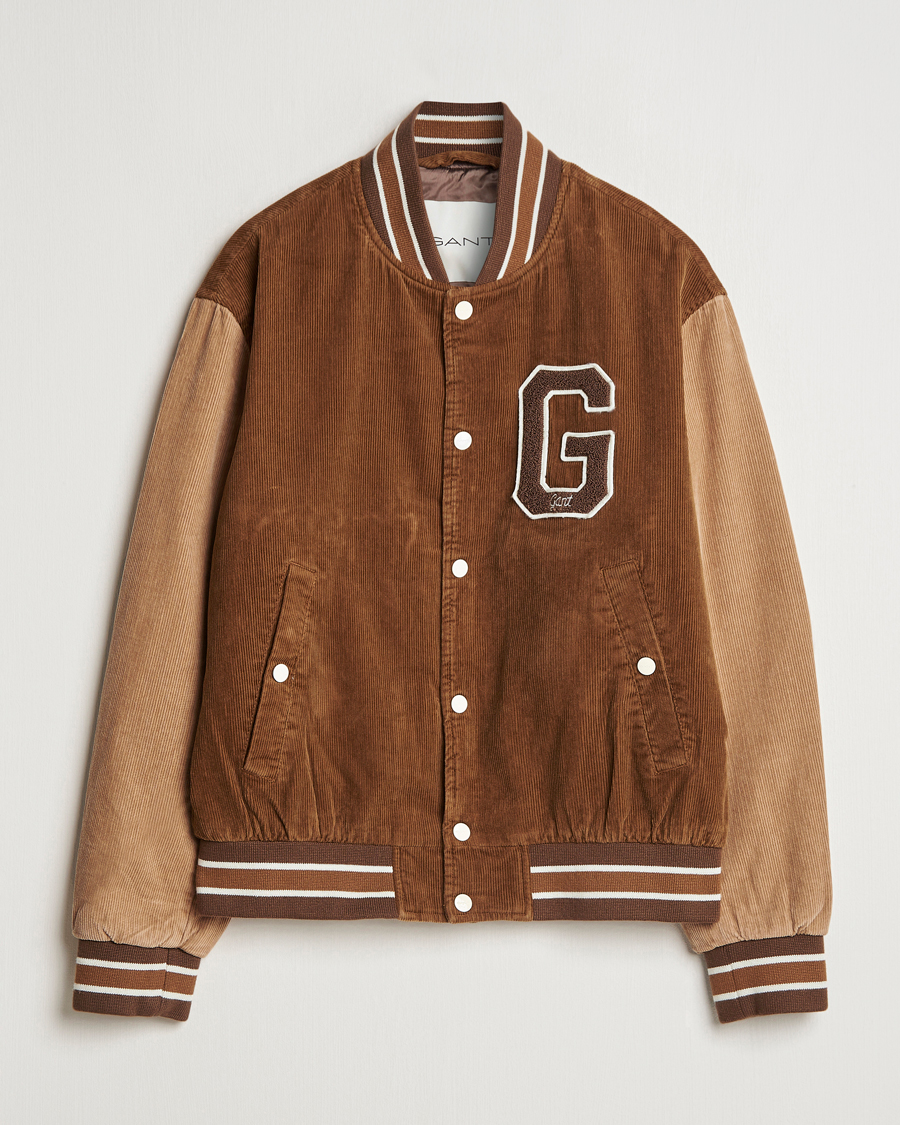 Herren | Jacken | GANT | Cord Varsity Jacket Cacao Brown