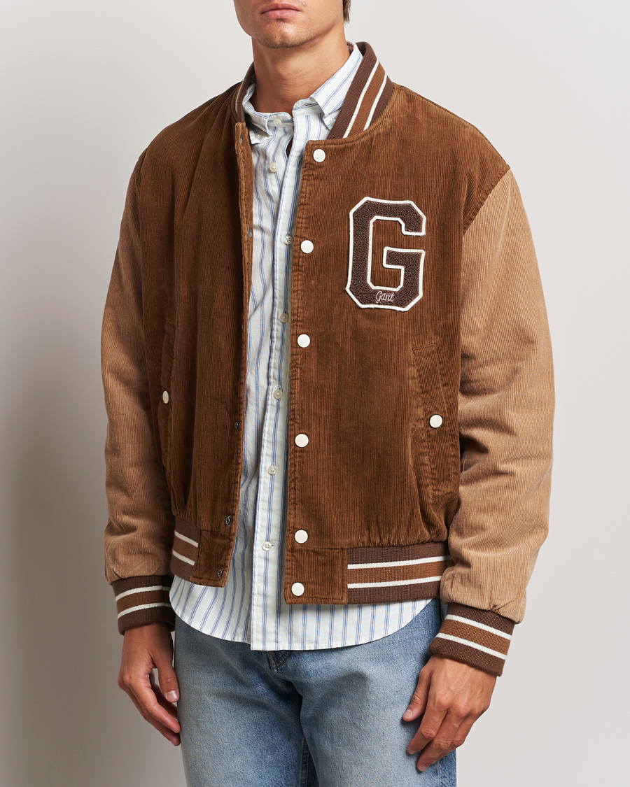 Herren | Jacken | GANT | Cord Varsity Jacket Cacao Brown