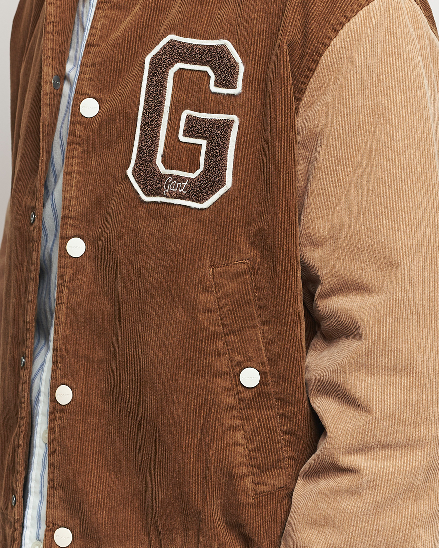 Herren | Jacken | GANT | Cord Varsity Jacket Cacao Brown