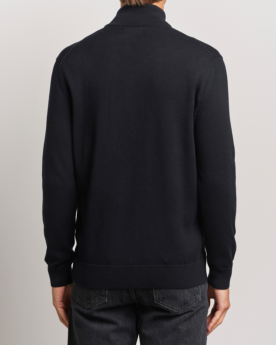 Herren | Pullover | GANT | Cotton Full Zip Cardigan Black