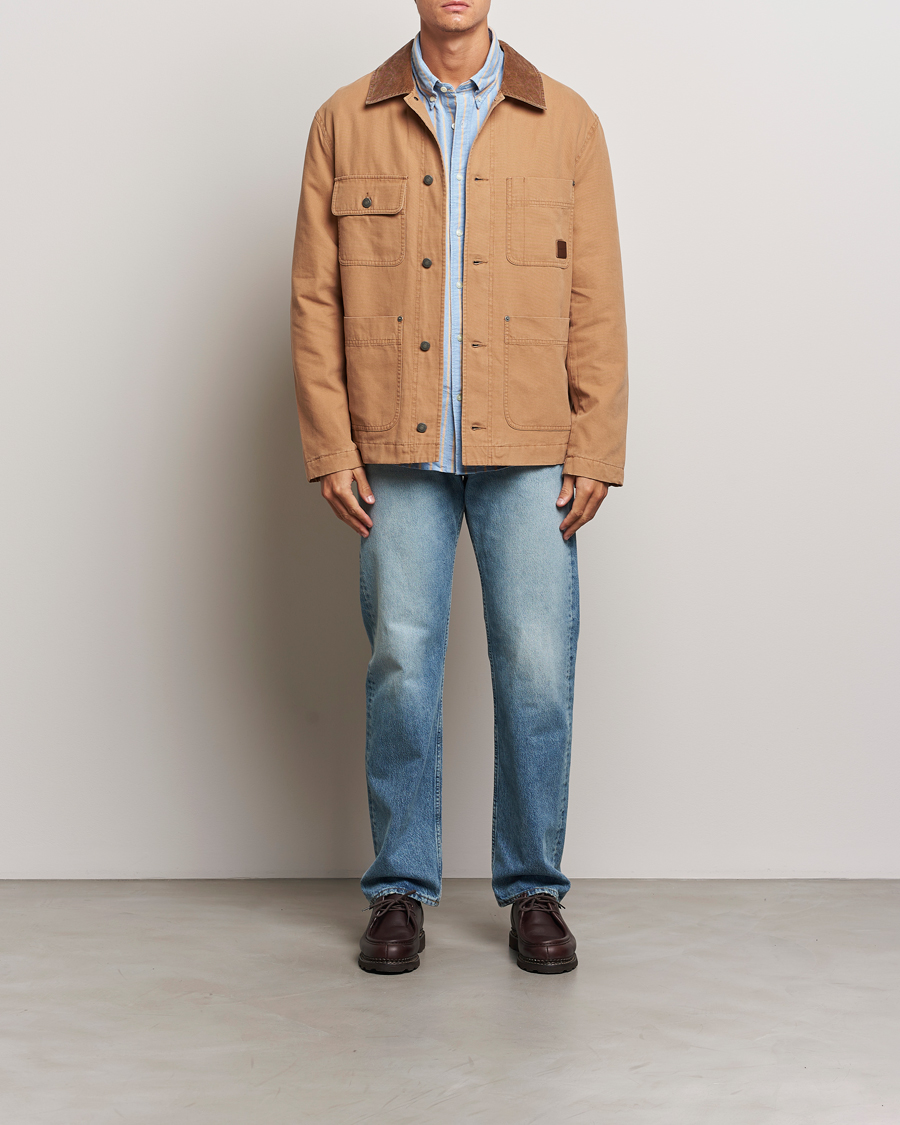 Herren | Jacken | GANT | Cotton Work Jacket Roasted Walnut