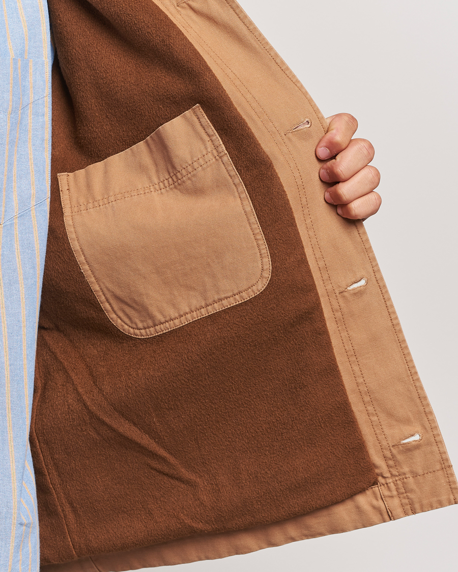 Herren | Jacken | GANT | Cotton Work Jacket Roasted Walnut