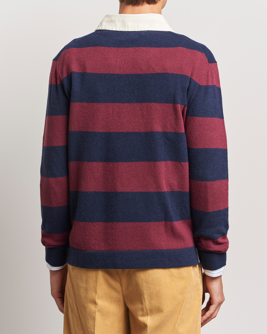 Herren | Pullover | GANT | Extra Fine Lambswool Striped Rugger Marine