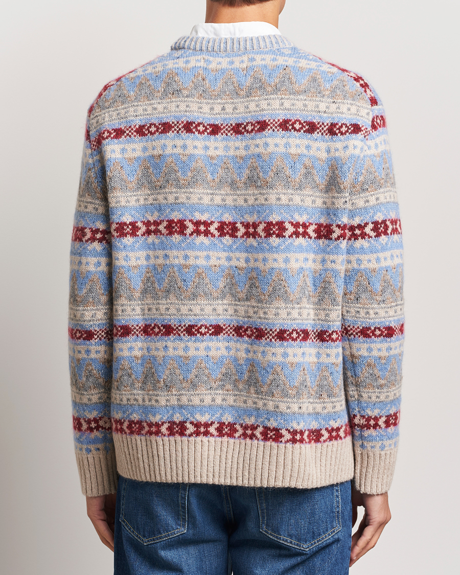 Herren | Pullover | GANT | Fair Isle Crew Neck Clear Sky