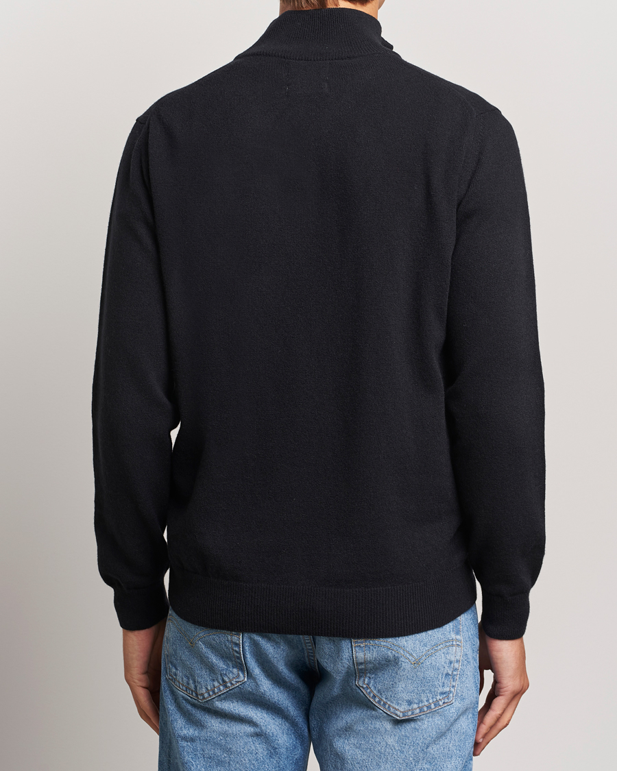 Herren | Pullover | GANT | Lamsbwool Half Zip Black