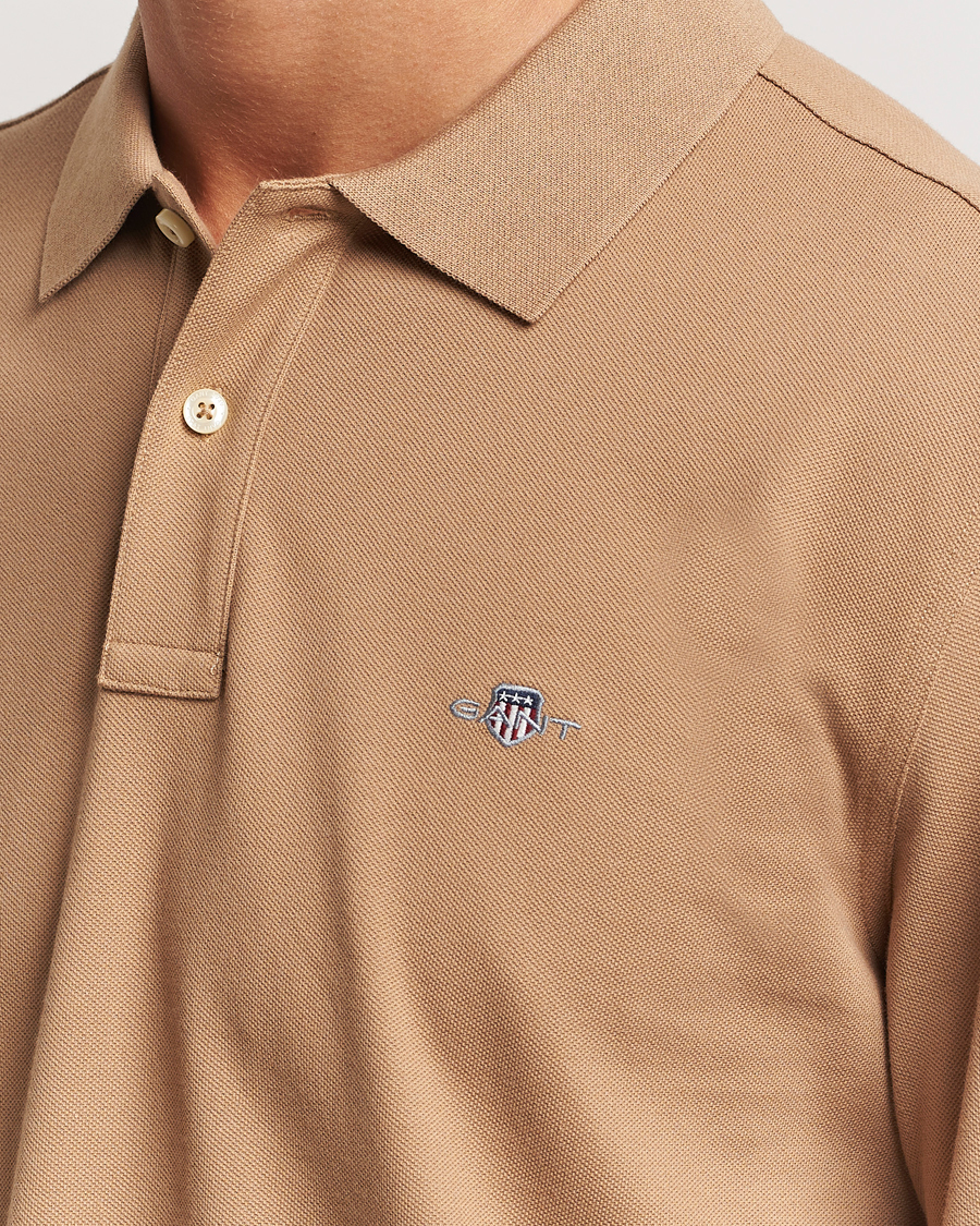 Herren | Pullover | GANT | Regular Shield Pique Polo Warm Khaki