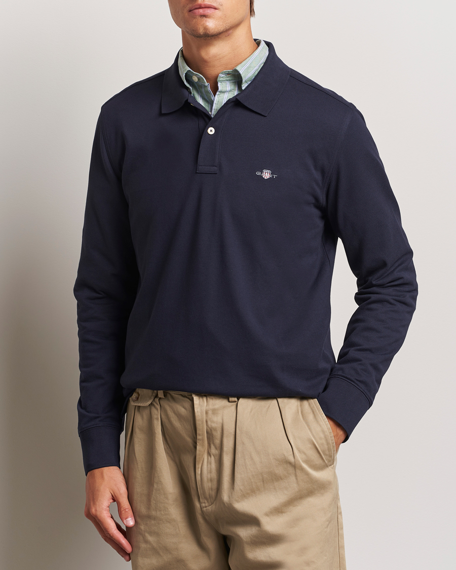 Herren | Pullover | GANT | Regular Shield Pique Polo Evening Blue