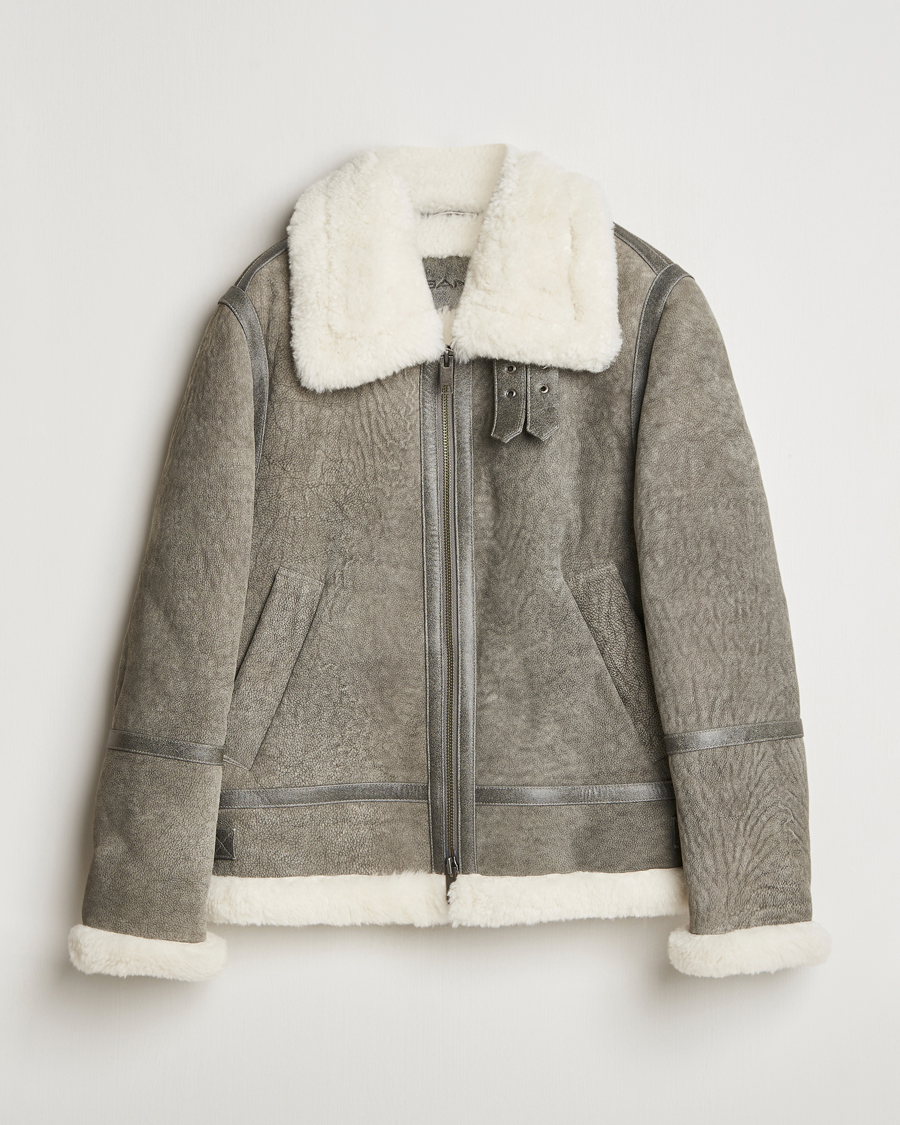 Herren | Jacken | Gant | Shearling Jacket Desert Brown