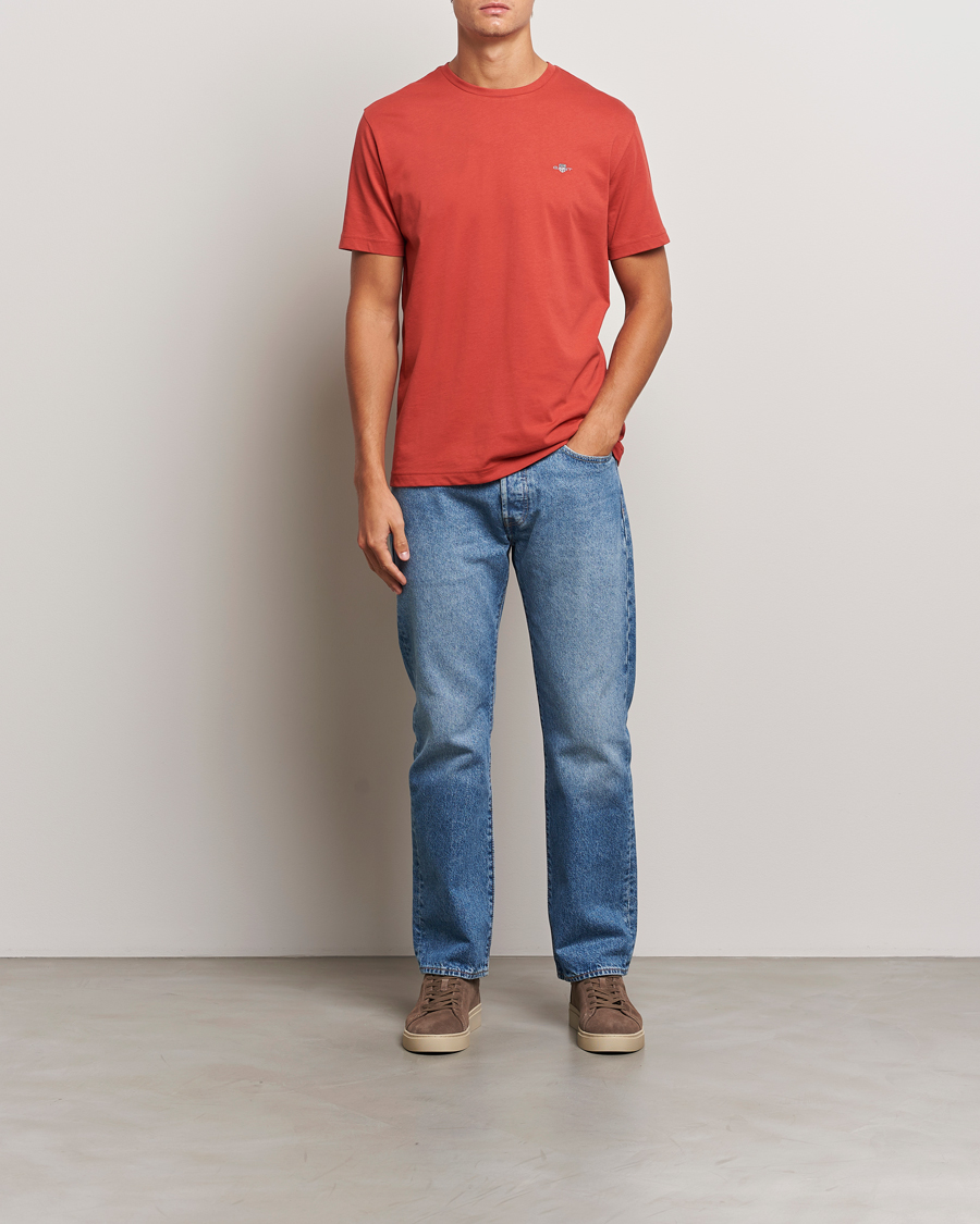 Herren | T-Shirts | GANT | The Original T-Shirt Iron Red