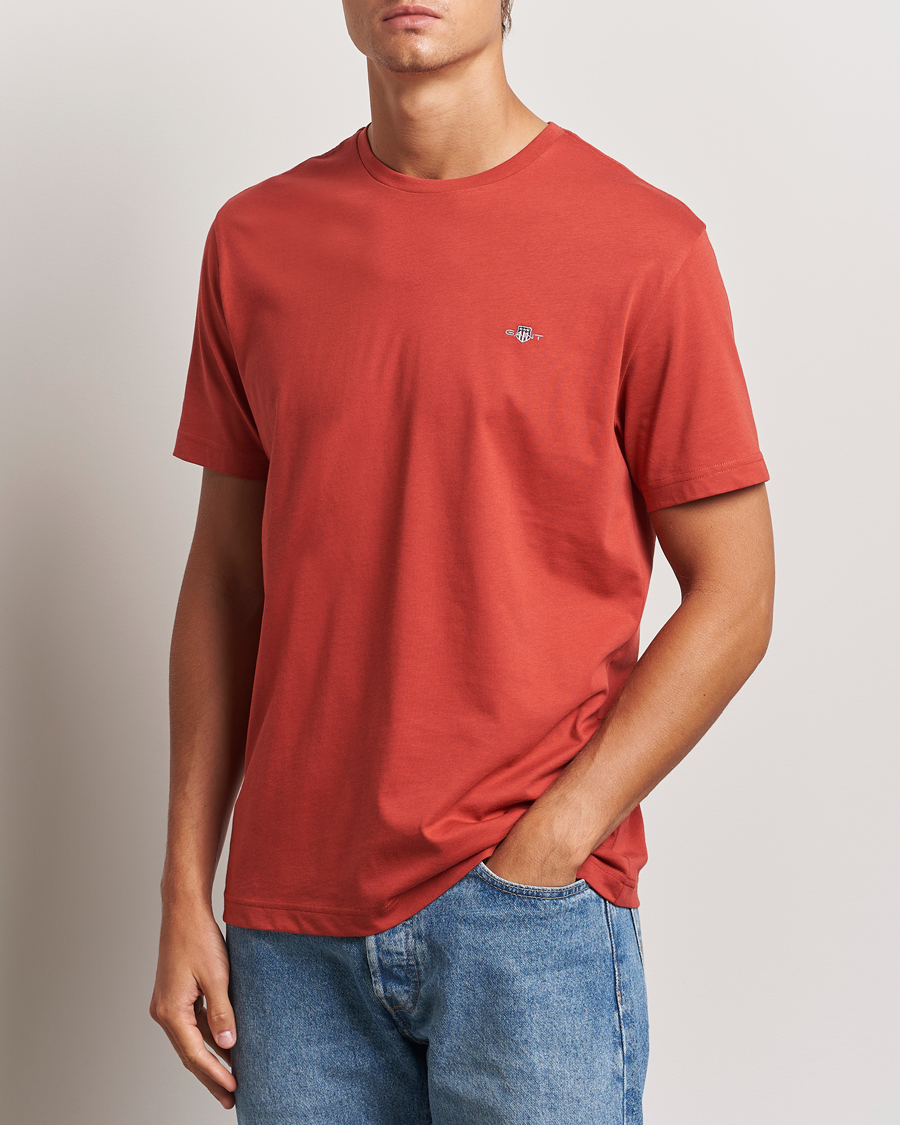 Herren | T-Shirts | GANT | The Original T-Shirt Iron Red