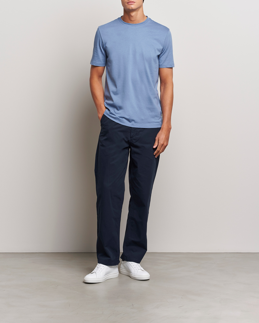 Herren | T-Shirts | BOSS BLACK | Thompson T-Shirt Open Blue