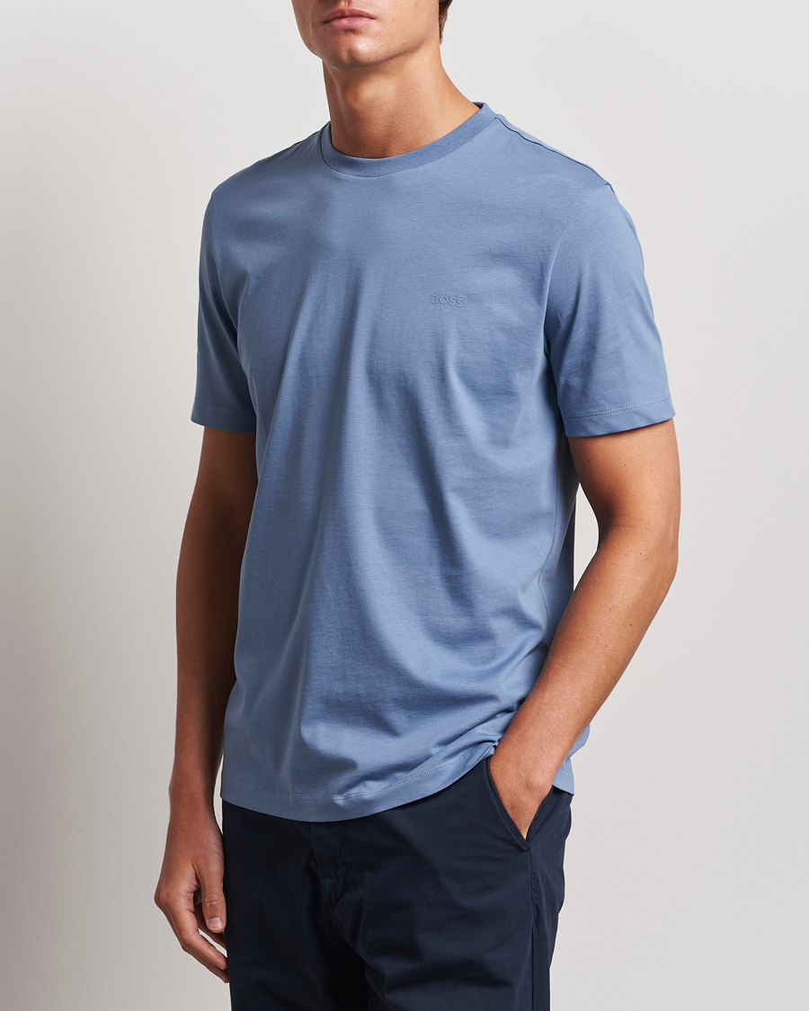 Herren | T-Shirts | BOSS BLACK | Thompson T-Shirt Open Blue