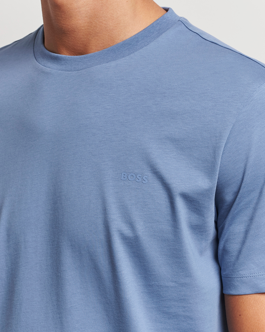 Herren | T-Shirts | BOSS BLACK | Thompson T-Shirt Open Blue