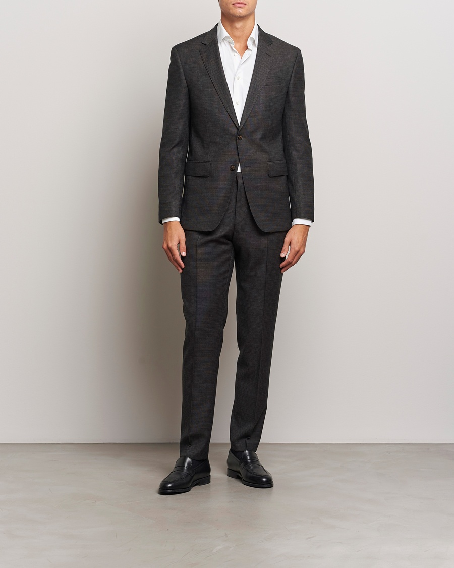 Herren | Anzüge | BOSS BLACK | Huge Wool Suit Open Green