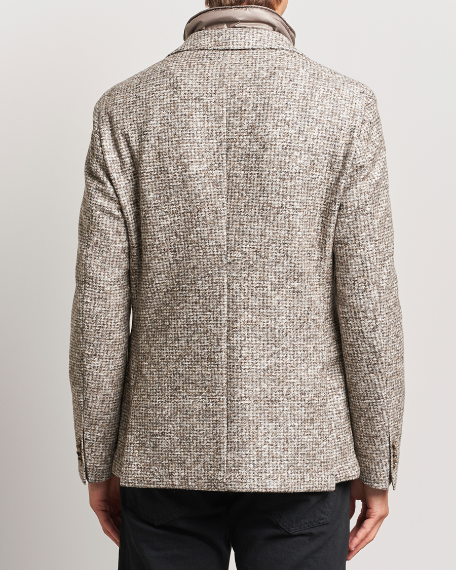 Herren | Sakkos | BOSS BLACK | Hanry Jersey Bib Blazer Open White