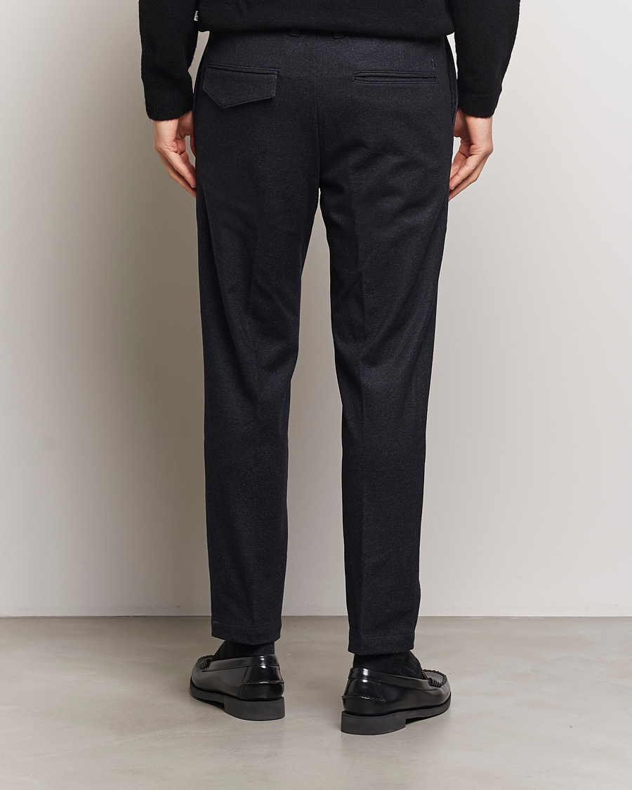 Herren | Hosen | BOSS BLACK | Kane Brushed Drawstring Trousers Dark Blue