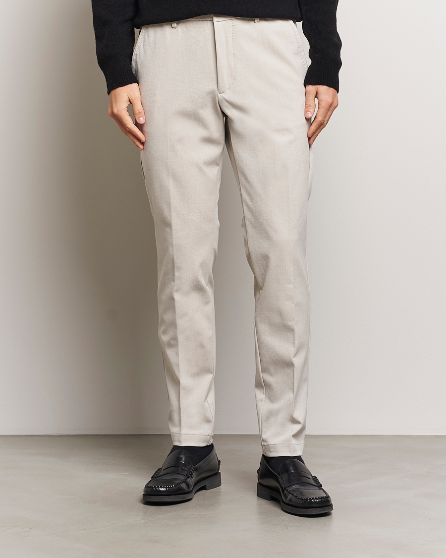 Herren | Hosen | BOSS BLACK | Kaiton Structured Chinos Light Beige