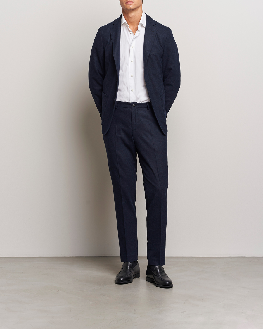 Herren | Hosen | BOSS BLACK | Genius Wool Tech Trousers Dark Blue