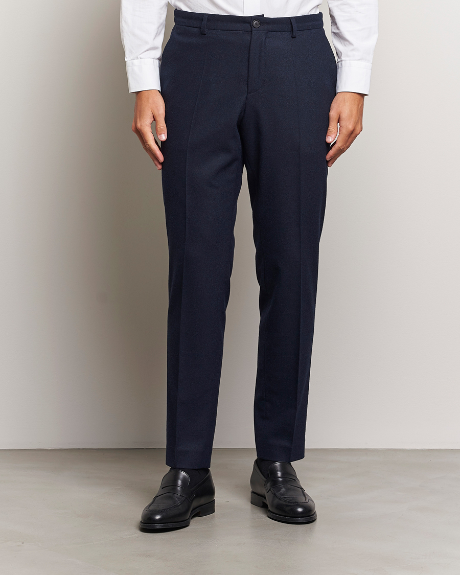 Herren | Hosen | BOSS BLACK | Genius Wool Tech Trousers Dark Blue