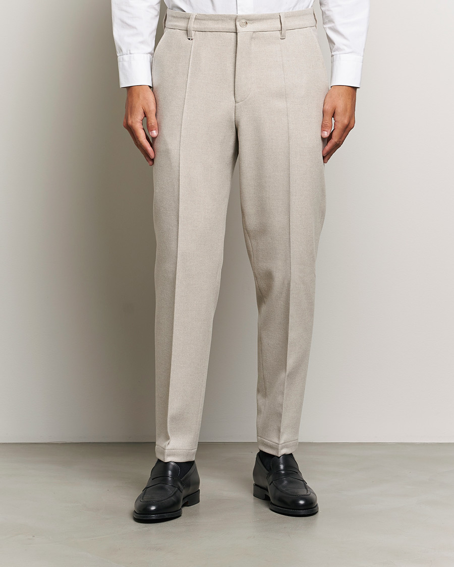 Herren | Hosen | BOSS BLACK | Perin Wool Trousers Open White