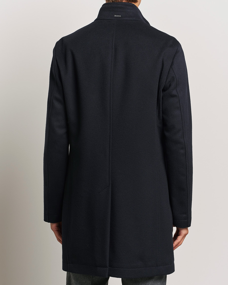 Herren | Jacken | BOSS BLACK | Hyde Stand Up Collar Coat Dark Blue
