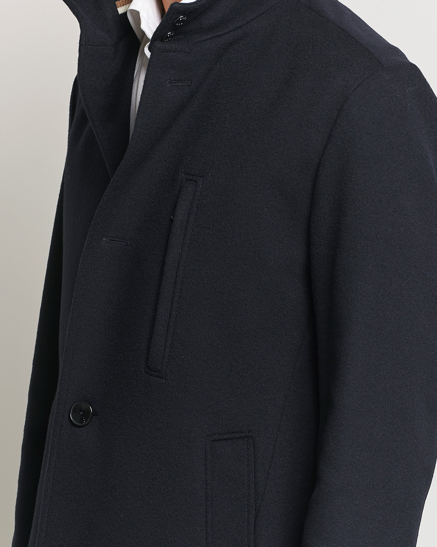 Herren | Jacken | BOSS BLACK | Hyde Stand Up Collar Coat Dark Blue