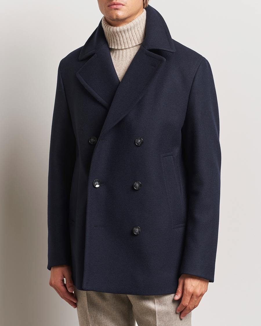 Herren | Jacken | BOSS BLACK | Clay Wool Peacoat Dark Blue