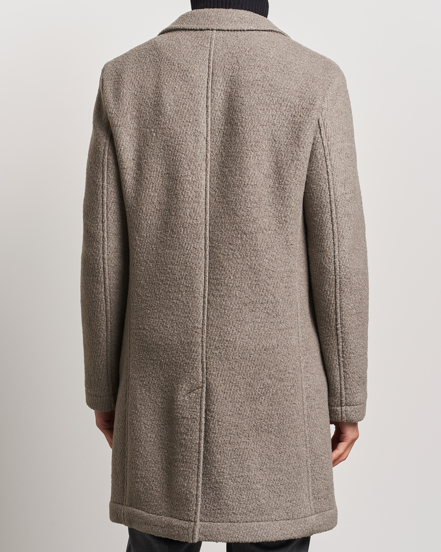 Herren | Jacken | BOSS BLACK | Hyde Structured Wool Coat Dark Beige