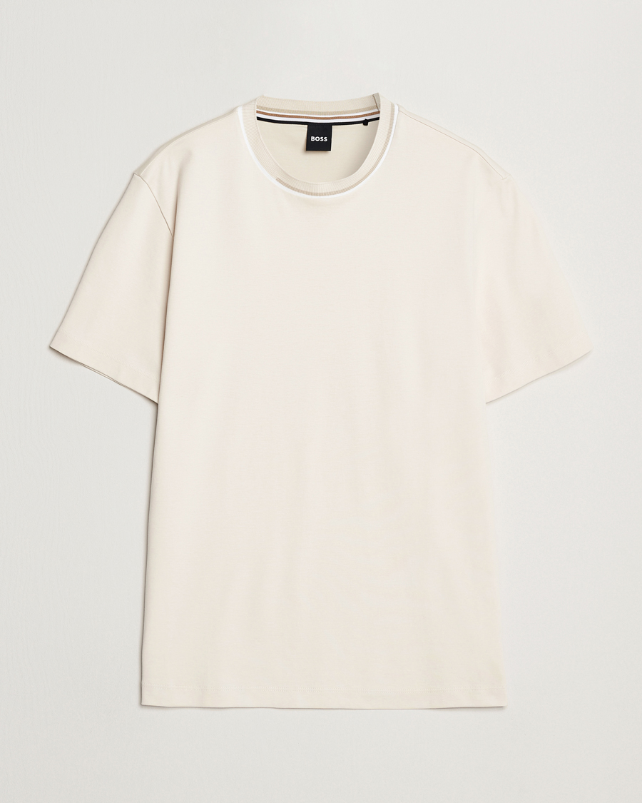 Herren | T-Shirts | BOSS BLACK | Thompson Crew Neck T-Shirt Open White