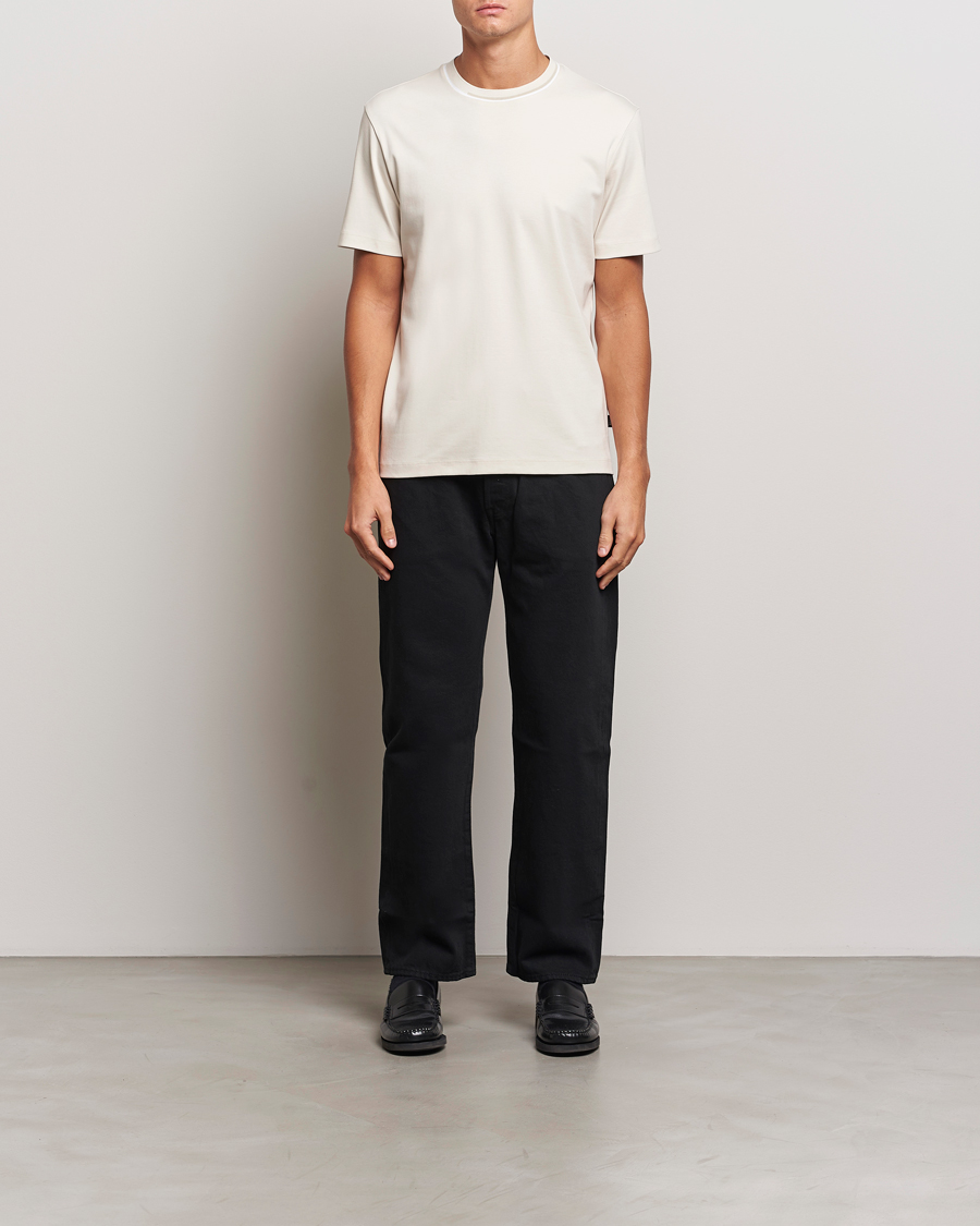 Herren | T-Shirts | BOSS BLACK | Thompson Crew Neck T-Shirt Open White
