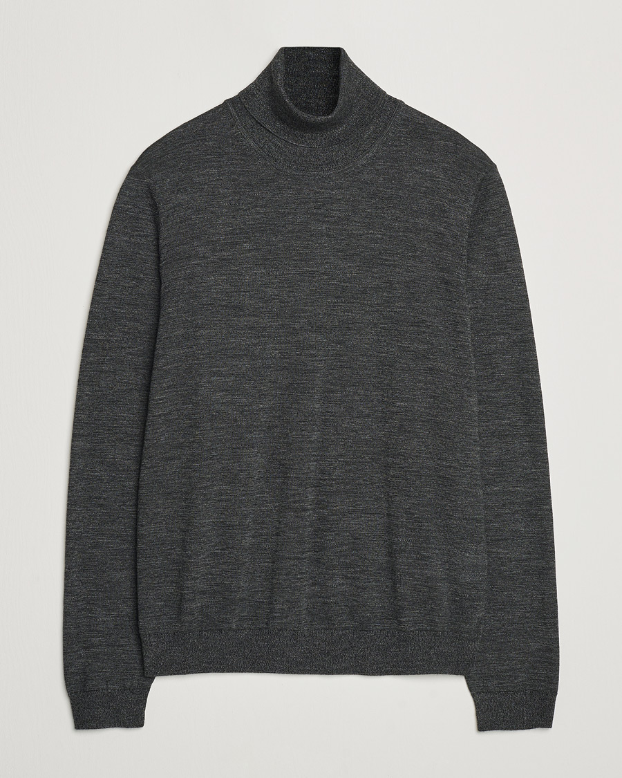 Herren | Pullover | BOSS BLACK | Musso Merino Knitted Polo Black