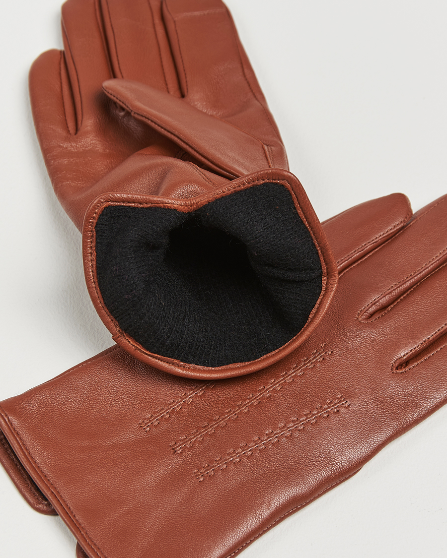 Herren | BOSS BLACK Hainz Leather Gloves Medium Brown | BOSS BLACK | Hainz Leather Gloves Medium Brown