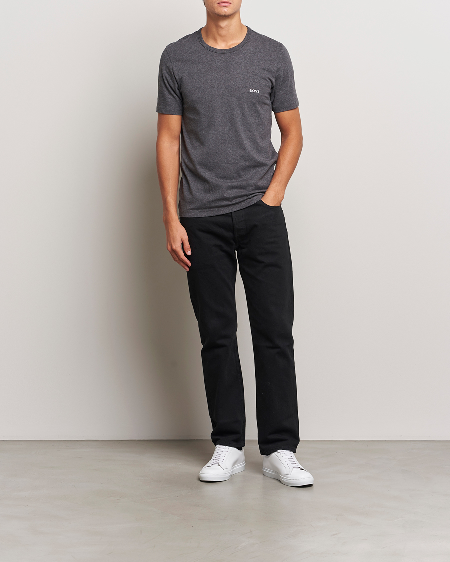 Herren | T-Shirts | BOSS BLACK | 3-Pack Crew Neck T-Shirt Grey/White/Navy