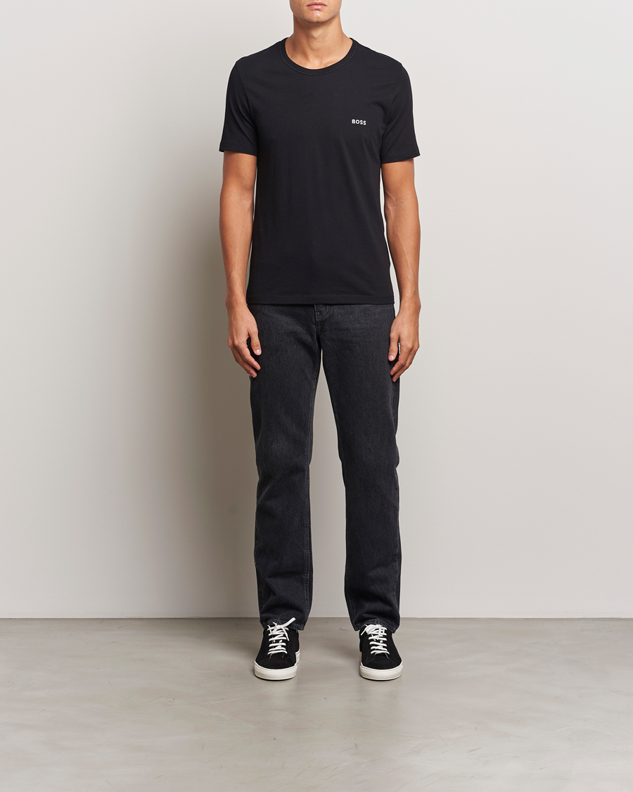 Herren | T-Shirts | BOSS BLACK | 3-Pack Crew Neck T-Shirt Beige/Black/Green