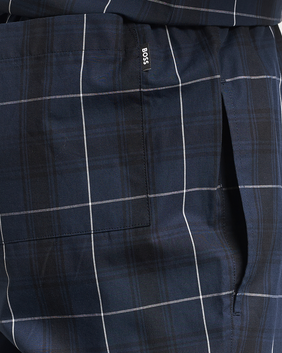 Herren | Schlafanzüge & Bademäntel | BOSS BLACK | Urban Checked Pyjama Set Dark Blue