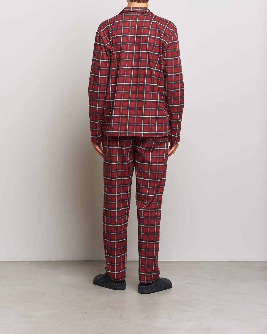 Herren | Schlafanzüge & Bademäntel | BOSS BLACK | Holiday Checked Pyjama Set Dark Red